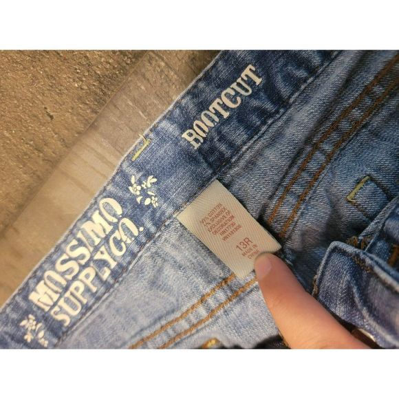 Mossimo Supply Co bootcut women's light wash 13r jeans pants - Picture 5 of 7